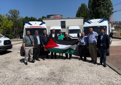 شحنة مساعدات طبية في طريقها الى غزة