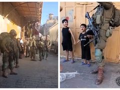 قوات الاحتلال تستولي على العاب اطفال في بلدة الخضر