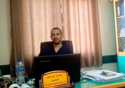 استشهاد رئيس قسم التخدير في مستشفى يافا باستهداف للاحتلال في دير البلح