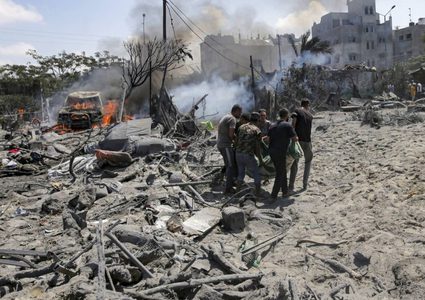 استشهاد مواطن متأثرا بجروحه في قصف الاحتلال وسط مدينة غزة