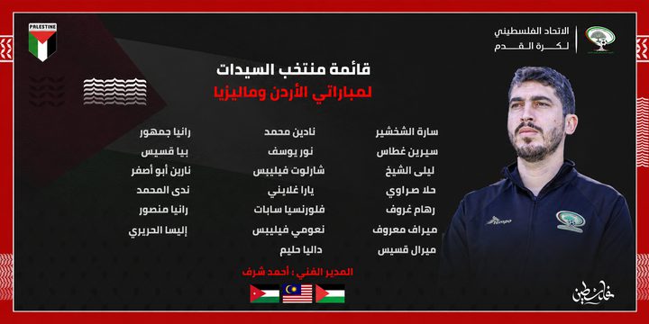 إعلام قائمة منتخبنا الوطني للسيدات لمباراتيْ ماليزيا والأردن