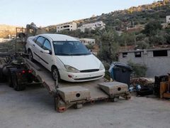 قوات الاحتلال تستولي على مركبة لبلدية عقربا جنوب نابلس