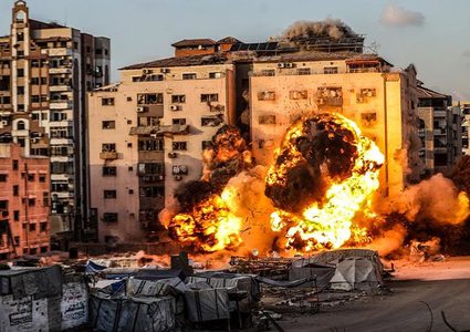 تسعة شهداء و15 جريحا بقصف اربع شقق سكنية بمدينة غزة