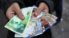 أسعار صرف العملات مقابل الشيكل اليوم الإثنين