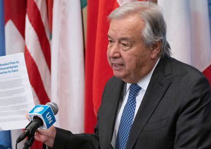 غوتيريش يؤكد ضرورة فتح معابر غزة فورا ودخول المساعدات الإنسانية دون عوائق
