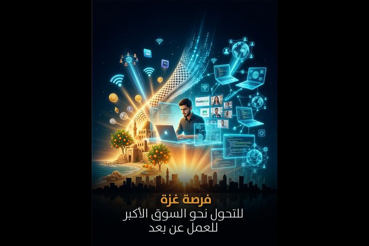 فرصة غزة للتحول نحو السوق الأكبر للعمل عن بعد