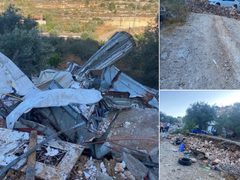 الاحتلال يهدم مسلخا للدواجن في قرية راس كركر غرب رام الله