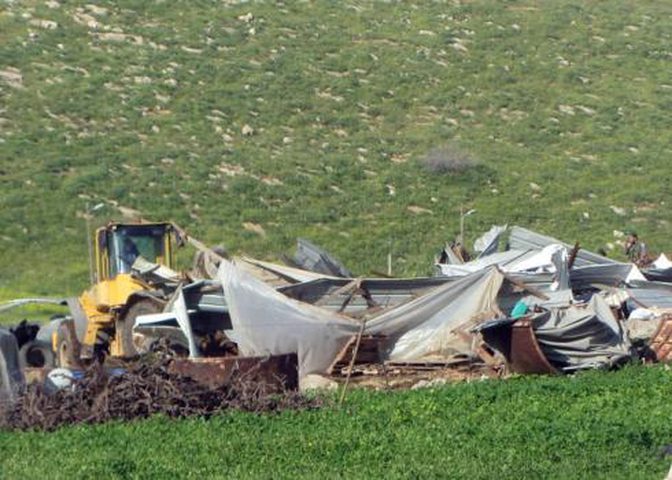 السلطات الإسرائيلية تصدر أوامر بهدم وإخلاء لـ17 منشأة زراعية في سهل الطيبة