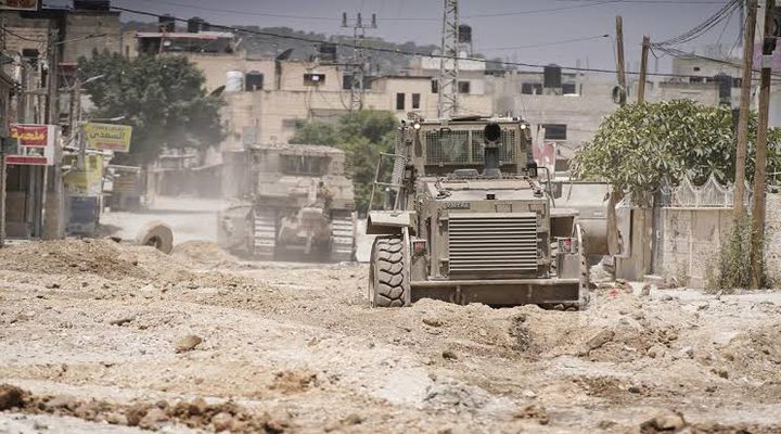 لليوم الثاني: الاحتلال يواصل تجريف في حي الجابريات وسط جنين لإقامة معسكر عسكري