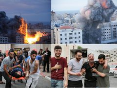 خمس اصابات في قصف الاحتلال على خانيونس