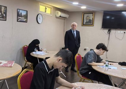 القنصل العام يتفقد سير امتحانات الثانوية العامة لطلبة غزة في جدة