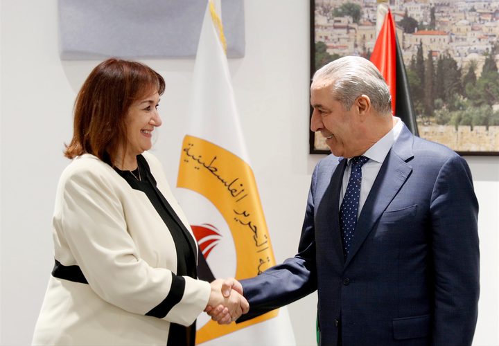 الشيخ يستعرض مع وفد أوروبي تطورات الأوضاع الفلسطينية وجهود إحياء المسار السياسي