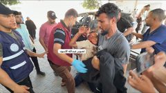 #عاجل | أكثر من 12 جريحًا جراء قصف الاحتلال قرب مفترق ضبيط بمدينة غزة.