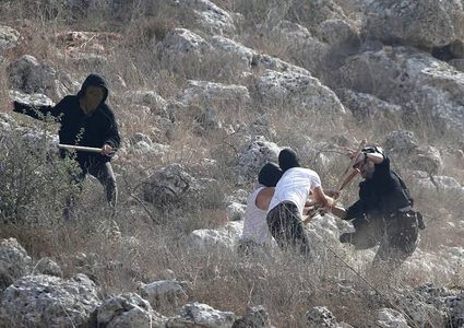 مستوطنون ينصبون سياجا حول أراضي المواطنين شرق رام الله