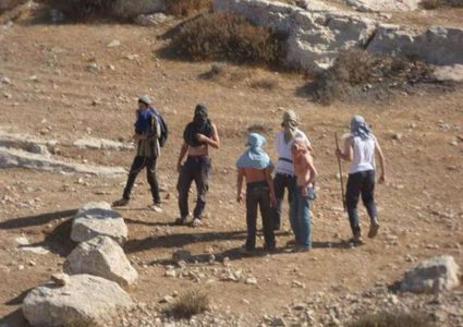 مستوطنون يغلقون طريقاً ترابيا شرق طوباس بالحجارة