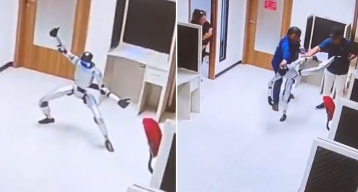 روبوت يصيب أشخاصًا بالخطأ خلال اختبار قتالي ويثير الجدل في إندونيسيا