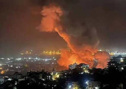 4 شهداء في غارة للاحتلال على النبطية الفوقا جنوب لبنان