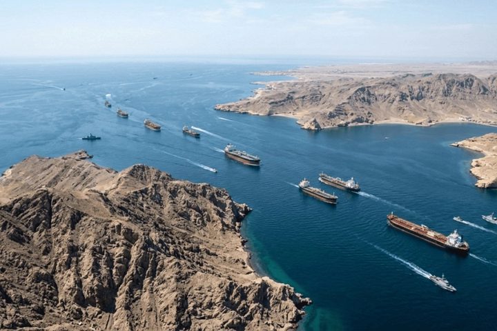 بلومبيرغ الأمريكية : توقف شبه تام لحركة الملاحة في مضيق هرمز