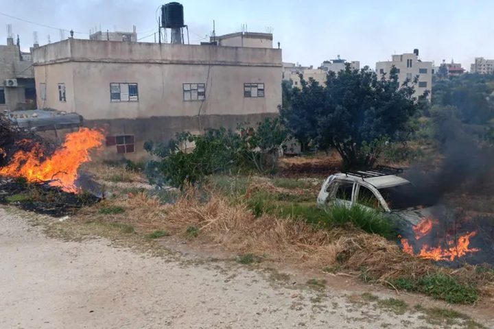 اصابات في اعتداءات على منزل في المغير