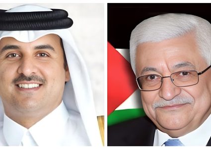 الرئيس يصل قطر ويلتقي الأمير تميم ويعزي بوفاة الشيخ حمد بن خليفة آل ثاني