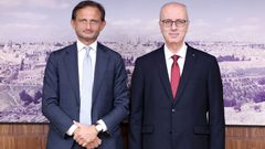 الدكتور رامي الحمد الله  يبحث مع القنصل الإيطالي الاستعدادات للانتخابات