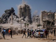 مصابون في قصف الاحتلال مناطق متفرقة في قطاع غزة