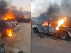 القدس: مستوطنون يحرقون أراضٍ زراعية ويرشقون مركبات المواطنين في بلدة بيت عنان