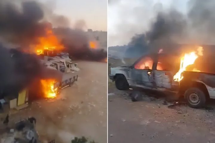 القدس: مستوطنون يحرقون أراضٍ زراعية ويرشقون مركبات المواطنين في بلدة بيت عنان