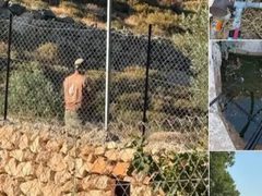 مستوطنون يدمرون شبكة مياه ويهاجمون المواطنين في قرية المنية جنوب شرق بيت لحم