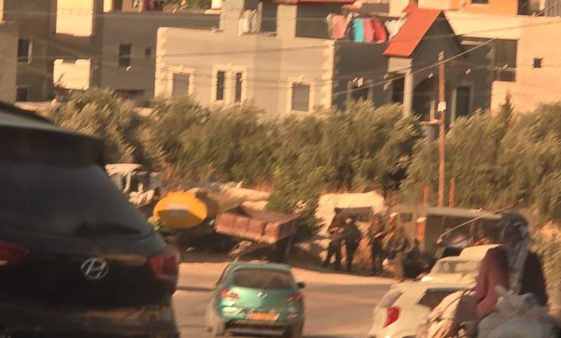 مشاهد من اقتحام قوات الاحتلال لبلدة بيت فوريك شرقي نابلس.