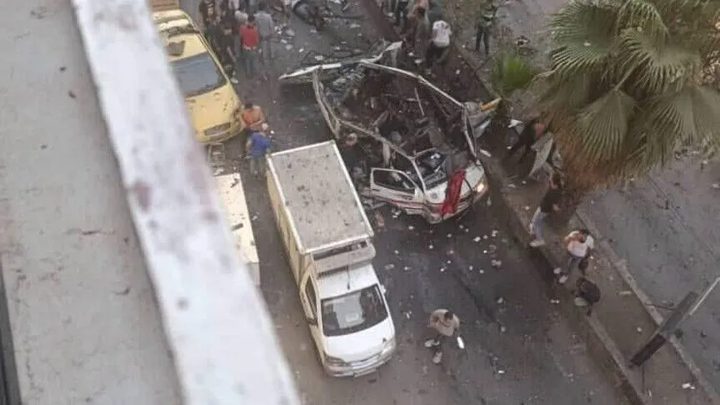 ضحايا بانفجار عبوة ناسفة داخل حافلة في جرمانا بريف دمشق