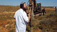مستوطن يطلق مواشيه في أراضي الطيبة شرق رام الله