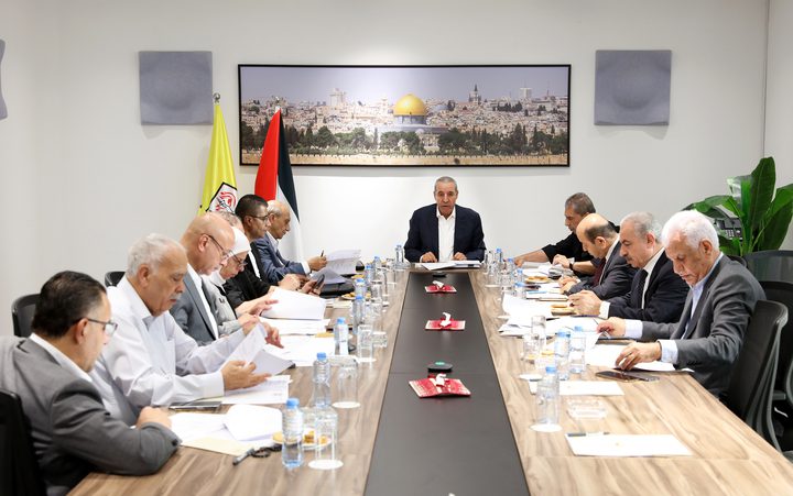 مركزية "فتح" تبحث تحضيرات الانتخابات العامة والتطورات السياسية والميدانية