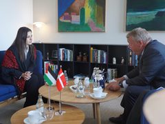 السفيرة تغريد خليل تقدم أوراق اعتمادها سفيرة لدولة فلسطين لدى الدنمارك