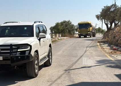 الاحتلال يمنع ادخال صهريج للمياه إلى المنازل المحاصرة في قصرة