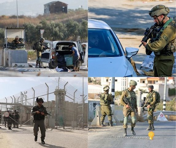 مئات المواطنين عالقون على حاجز جبع شمال القدس
