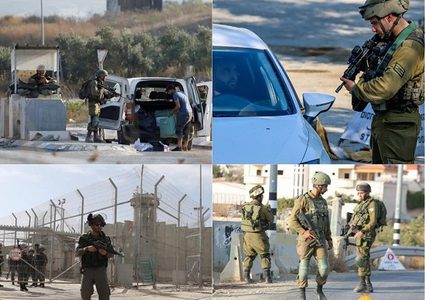 مئات المواطنين عالقون على حاجز جبع شمال القدس