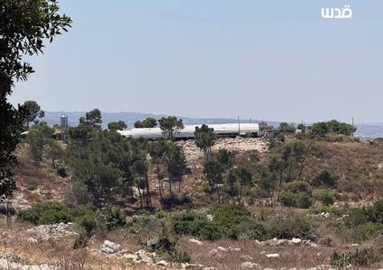 مستوطنون يمهدون لإقامة بؤرة استيطانية جديدة بنصب خيام بأم صفا غرب رام الله