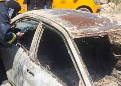 جنين: الشرطة والنيابة تحققان في العثور على جثة داخل مركبة محترقة