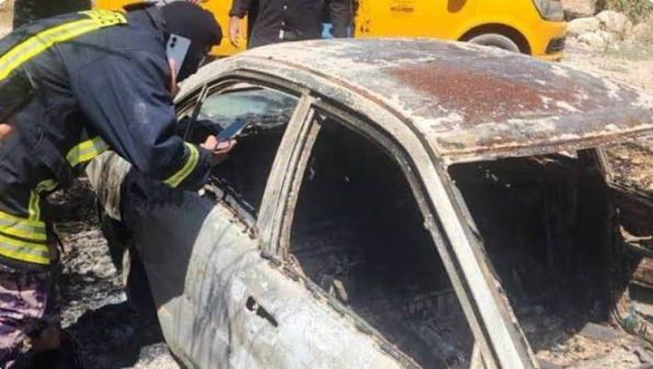 جنين: الشرطة والنيابة تحققان في العثور على جثة داخل مركبة محترقة