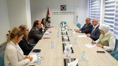 لجنة الانتخابات تبحث مع بعثة أوروبية الاستعدادات للانتخابات التشريعية