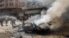 اربعة شهداء بينهم زوجته خلال اختطاف ضابط في الامن الداخلي غرب مدينة غزة
