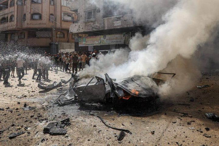 اربعة شهداء بينهم زوجته خلال اختطاف ضابط في الامن الداخلي غرب مدينة غزة