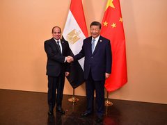 الرئيسان المصري والصيني يؤكدان ضرورة التوصل إلى تسوية عادلة للقضية الفلسطينية
