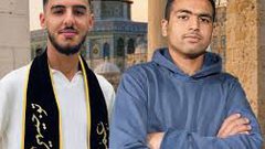تشييع جثمان الشهيدين خليل شحادة وعمر النعسان إلى مثواهما الأخير في المغير