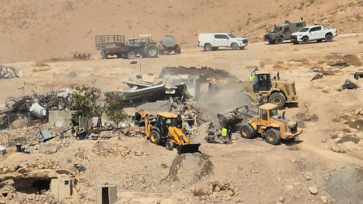هدم 38 منشأة وتشريد 58 مواطنا في مسافر يطا