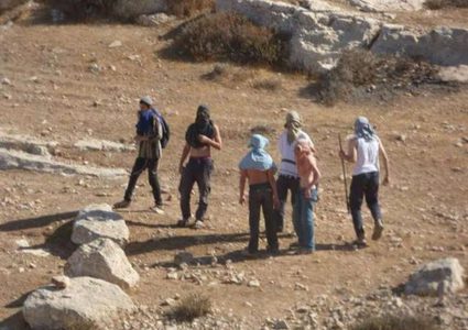 مستوطنون يغلقون طريقًا ترابية بالحجارة شرق طوباس