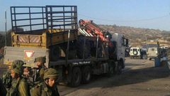 الاحتلال يستولي على شاحنة جنوب طوباس