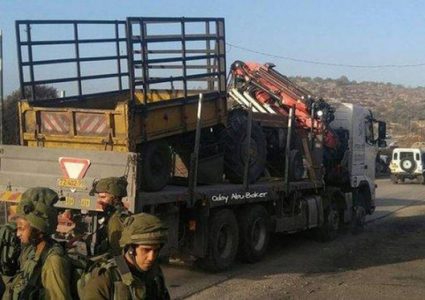 الاحتلال يستولي على شاحنة جنوب طوباس