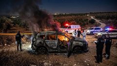 جريمة قتل لثلاثة شبان داخل مركبة قرب باقة الغربية